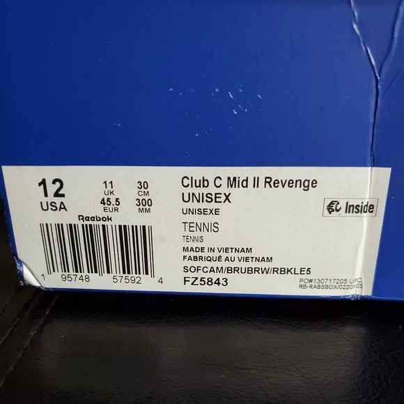 Reebok Club C Mid ll Revenge " Palace " Shoes - Picture 14 of 14